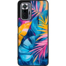 Xiaomi Redmi Note 10 Pro Max Case Hülle - Silikon schwarz Palms Blue