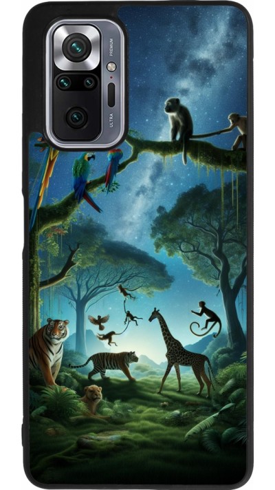 Xiaomi Redmi Note 10 Pro Max Case Hülle - Silikon schwarz Paradies der exotischen Tiere