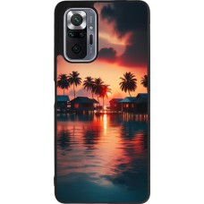 Coque Xiaomi Redmi Note 10 Pro Max - Silicone rigide noir Paradis Maldives