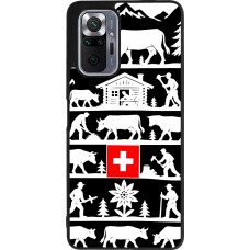 Coque Xiaomi Redmi Note 10 Pro Max - Silicone rigide noir Poya Suisse 1 noir