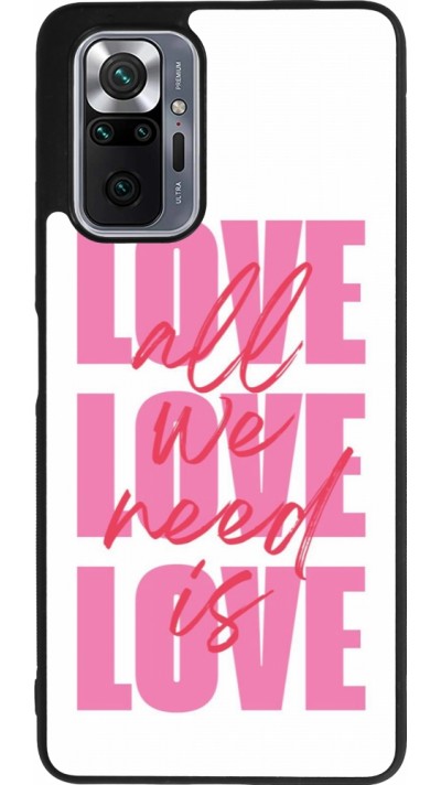 Xiaomi Redmi Note 10 Pro Max Case Hülle - Silikon schwarz Saint Valentines Day 26 Love all we need is