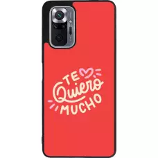 Coque Xiaomi Redmi Note 10 Pro Max - Silicone rigide noir Saint Valentines Day 26 Te quiero mucho