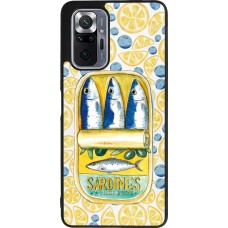 Coque Xiaomi Redmi Note 10 Pro Max - Silicone rigide noir Sardines in oil 2026