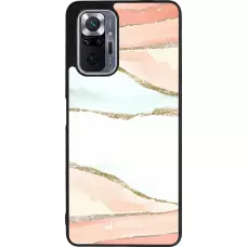 Xiaomi Redmi Note 10 Pro Max Case Hülle - Silikon schwarz Shimmering Orange