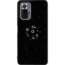 Coque Xiaomi Redmi Note 10 Pro Max - Silicone rigide noir Space Doodle