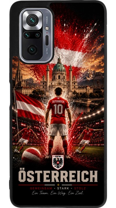 Xiaomi Redmi Note 10 Pro Max Case Hülle - Silikon schwarz Fussball Österreich splash 2026