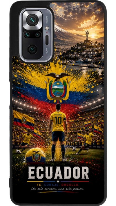 Xiaomi Redmi Note 10 Pro Max Case Hülle - Silikon schwarz Fussball Ecuador splash 2026