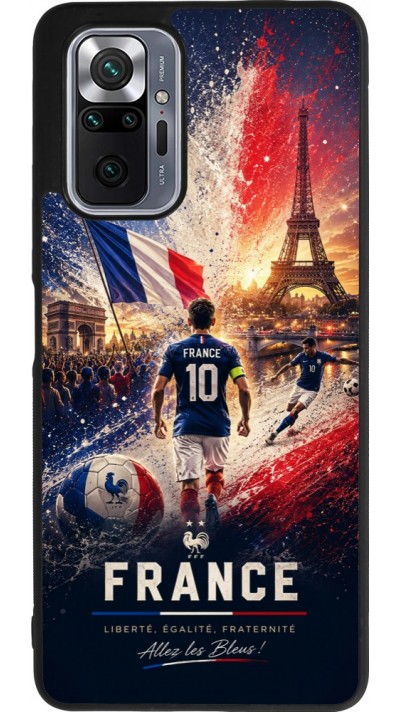 Xiaomi Redmi Note 10 Pro Max Case Hülle - Silikon schwarz Fussball Frankreich splash 2026