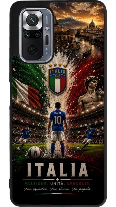 Xiaomi Redmi Note 10 Pro Max Case Hülle - Silikon schwarz Fussball Italien splash 2026