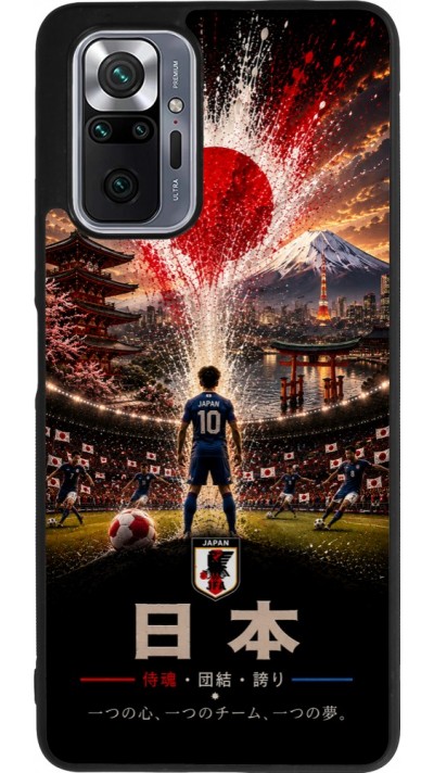 Xiaomi Redmi Note 10 Pro Max Case Hülle - Silikon schwarz Fussball Japan splash 2026