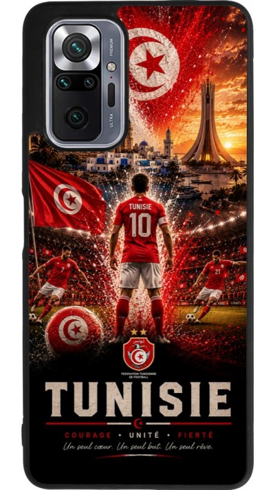 Xiaomi Redmi Note 10 Pro Max Case Hülle - Silikon schwarz Fussball Tunesien splash 2026