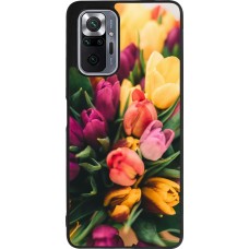Xiaomi Redmi Note 10 Pro Max Case Hülle - Silikon schwarz Bouquet of tulips Spring 2026