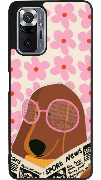 Xiaomi Redmi Note 10 Pro Max Case Hülle - Silikon schwarz Dog with newspaper Spring 2026