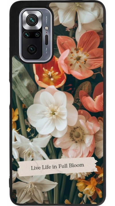 Xiaomi Redmi Note 10 Pro Max Case Hülle - Silikon schwarz Full Bloom Spring 2026
