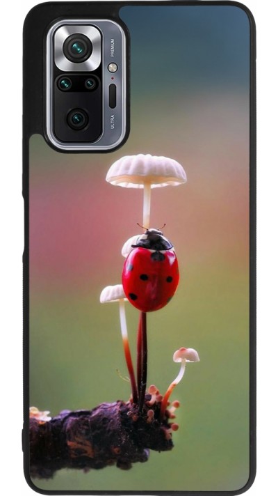 Xiaomi Redmi Note 10 Pro Max Case Hülle - Silikon schwarz Ladybird on a mushroom Spring 2026