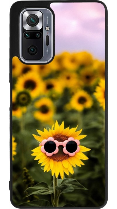 Xiaomi Redmi Note 10 Pro Max Case Hülle - Silikon schwarz Sunflower with glasses Spring 2026