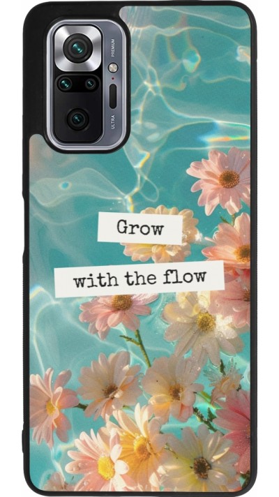 Xiaomi Redmi Note 10 Pro Max Case Hülle - Silikon schwarz Summer 2025 Grow with the flow