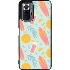 Coque Xiaomi Redmi Note 10 Pro Max - Silicone rigide noir Summer 2025 Pattern citron