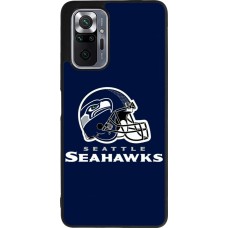 Xiaomi Redmi Note 10 Pro Max Case Hülle - Silikon schwarz Super Bowl 26 Seattle 3