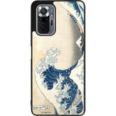 Coque Xiaomi Redmi Note 10 Pro Max - Silicone rigide noir Tableau art - La Grande Vague de Kanagawa - Hokusai