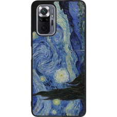 Coque Xiaomi Redmi Note 10 Pro Max - Silicone rigide noir Tableau art - La Nuit étoilée - Van Gogh