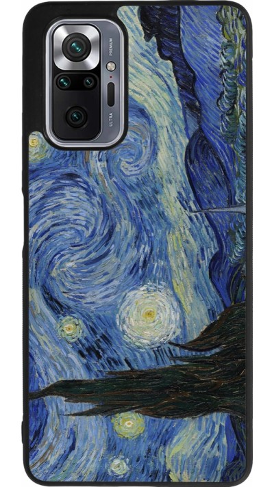 Coque Xiaomi Redmi Note 10 Pro Max - Silicone rigide noir Tableau art - La Nuit étoilée - Van Gogh