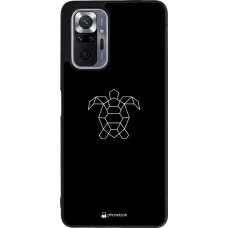 Xiaomi Redmi Note 10 Pro Max Case Hülle - Silikon schwarz Turtles lines on black