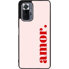 Coque Xiaomi Redmi Note 10 Pro Max - Silicone rigide noir Valentine 2024 amor
