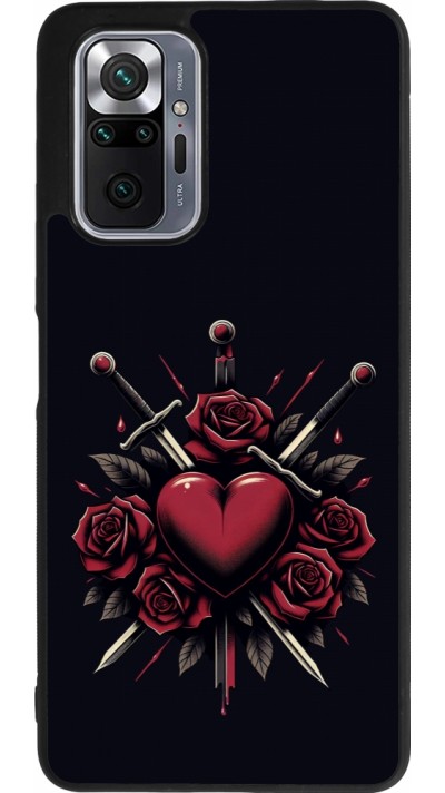 Coque Xiaomi Redmi Note 10 Pro Max - Silicone rigide noir Valentine 2024 gothic love
