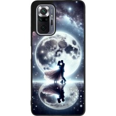 Coque Xiaomi Redmi Note 10 Pro Max - Silicone rigide noir Valentine 2024 Love under the moon