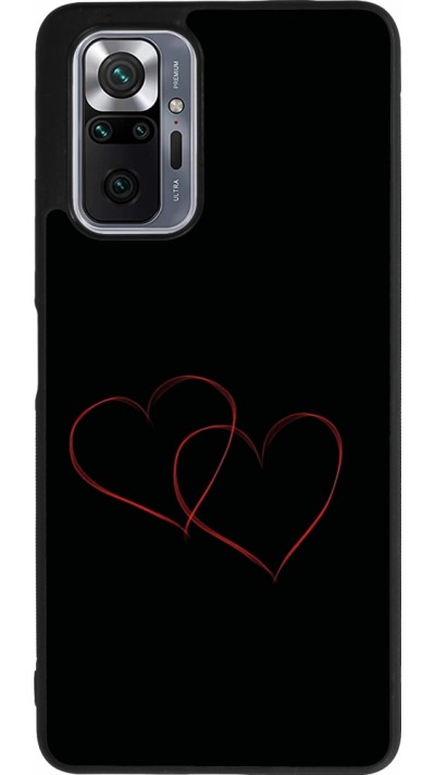 Coque Xiaomi Redmi Note 10 Pro Max - Silicone rigide noir Valentine 2023 attached heart