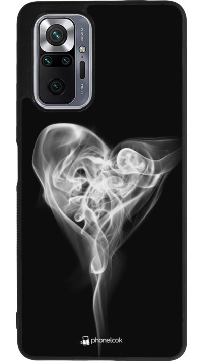 Coque Xiaomi Redmi Note 10 Pro Max - Silicone rigide noir Valentine 2022 Black Smoke