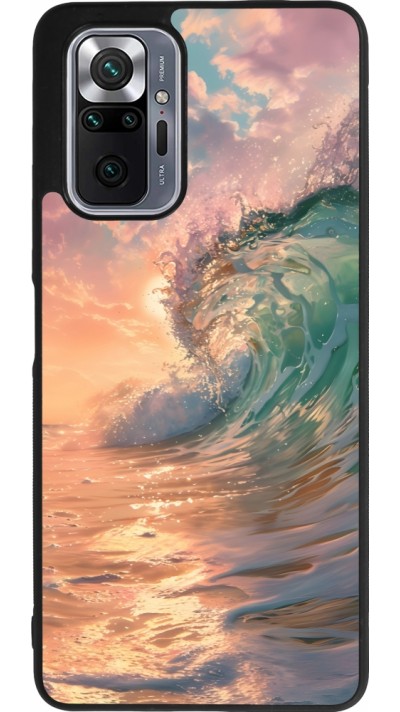 Xiaomi Redmi Note 10 Pro Max Case Hülle - Silikon schwarz Wave Sunset