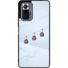 Xiaomi Redmi Note 10 Pro Max Case Hülle - Silikon schwarz Winter 22 ski lift