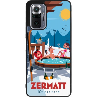 Coque Xiaomi Redmi Note 10 Pro Max - Silicone rigide noir Zermatt Mountain Jacuzzi
