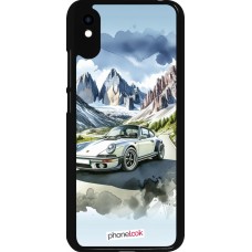 Coque Xiaomi Redmi 9A - Porsche 911 Mountain Watercolor