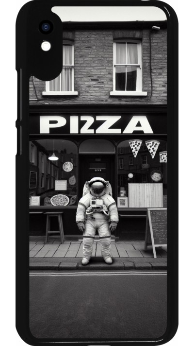 Xiaomi Redmi 9A Case Hülle - Astronaut vor einer Pizzeria
