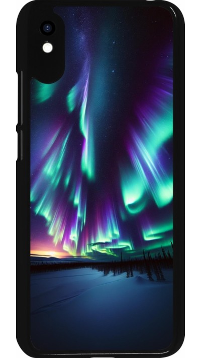 Coque Xiaomi Redmi 9A - Aurore Boréale Étincelante