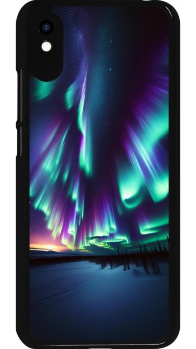 Xiaomi Redmi 9A Case Hülle - Funkelndes Nordlicht