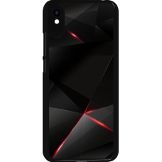 Xiaomi Redmi 9A Case Hülle - Black Red Lines