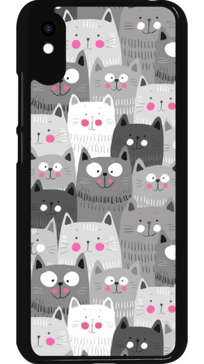 Coque Xiaomi Redmi 9A - Chats gris troupeau