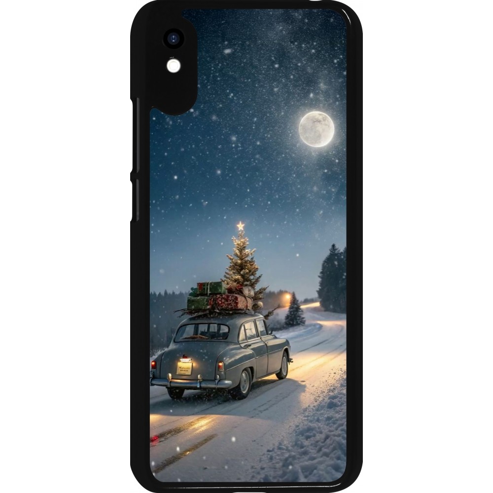 Coque Xiaomi Redmi 9A - Christmas 25 Car with Tree Xmas