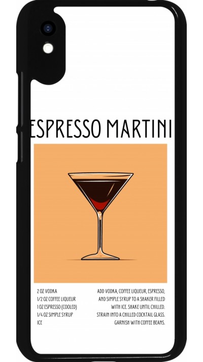 Xiaomi Redmi 9A Case Hülle - Cocktail Rezept Espresso Martini