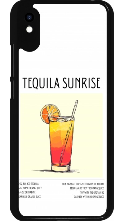 Xiaomi Redmi 9A Case Hülle - Cocktail Rezept Tequila Sunrise