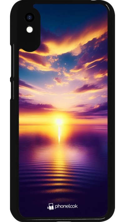 Xiaomi Redmi 9A Case Hülle - Sonnenuntergang gelb violett