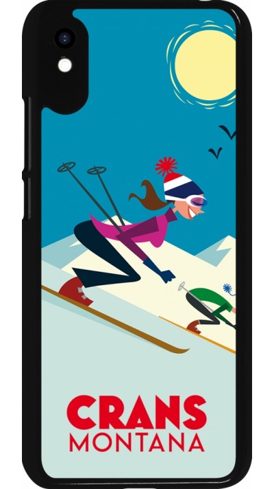 Xiaomi Redmi 9A Case Hülle - Crans-Montana Ski Downhill