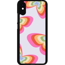 Coque Xiaomi Redmi 9A - Easter 2024 rainbow butterflies