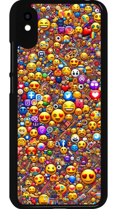 Xiaomi Redmi 9A Case Hülle - Emoji gemischt