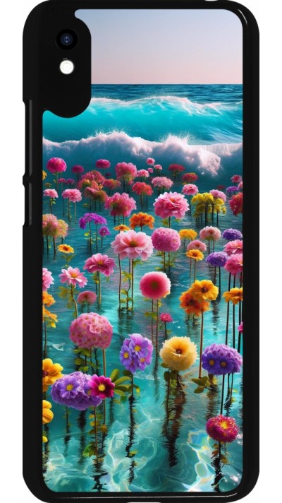 Coque Xiaomi Redmi 9A - Flower sea waves