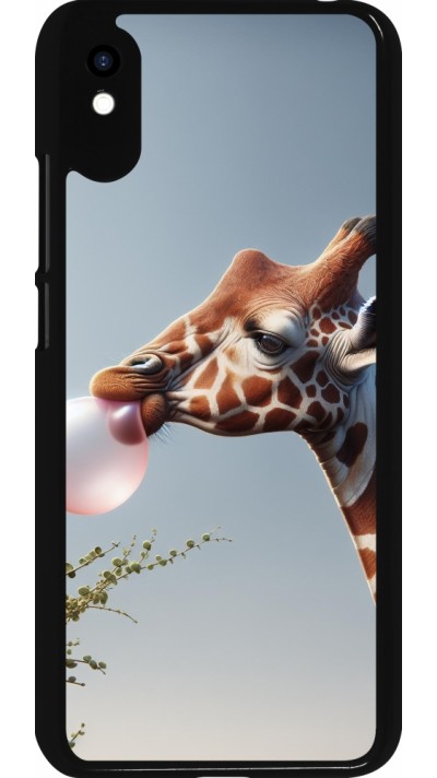 Xiaomi Redmi 9A Case Hülle - Giraffe mit Blase